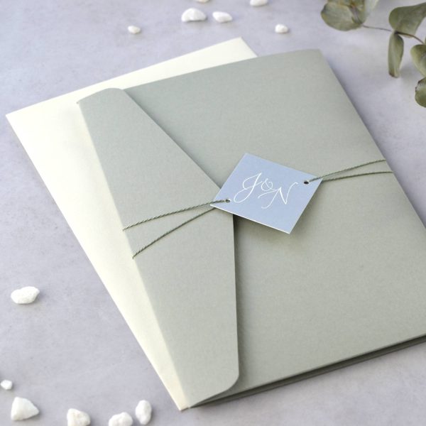 Venue Illustration Pocketfold Wedding invitation