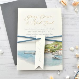 Destination wedding invitation