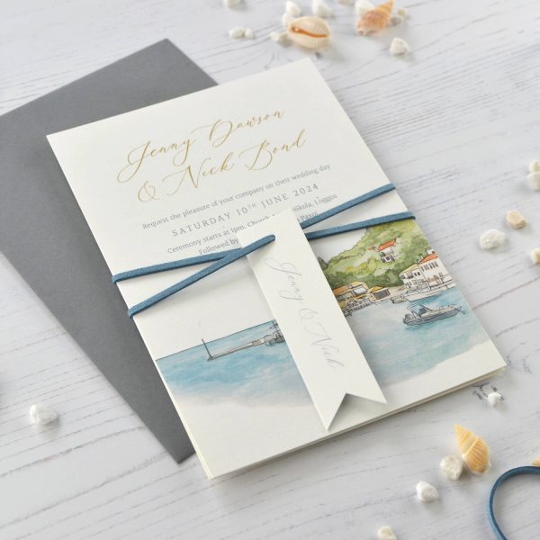 Destination wedding invitation