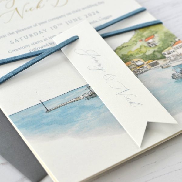 Destination wedding invitation