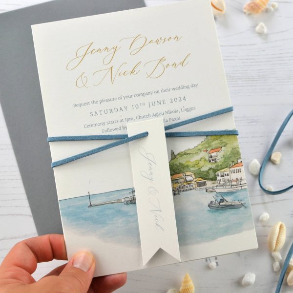 Destination wedding invitation