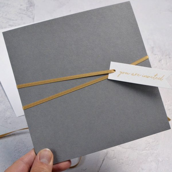 Sample - Pocketfold Watercolour Wash Wedding Invitation - Image 6