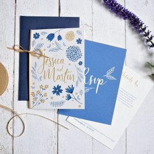 floral wedding invitation