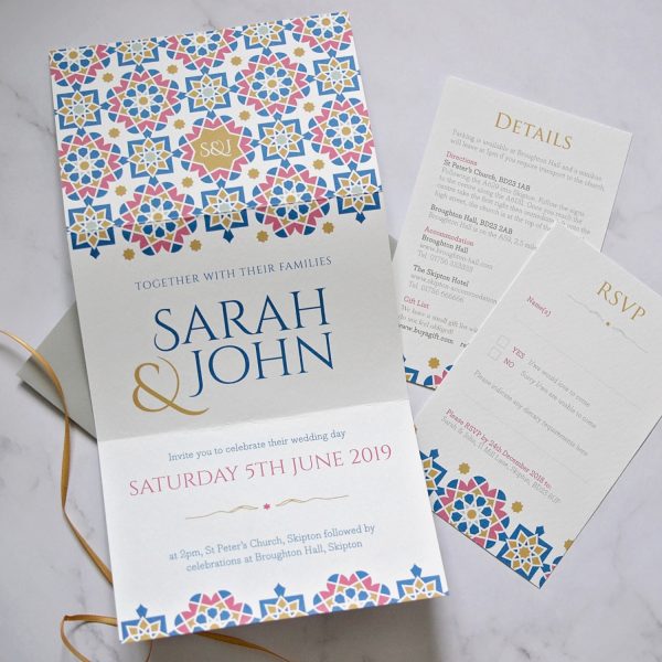 moroccan wedding invitation