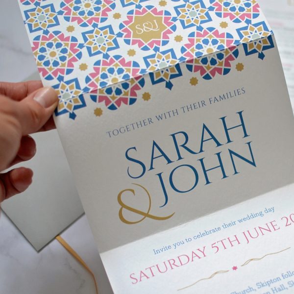 moroccan wedding invitation