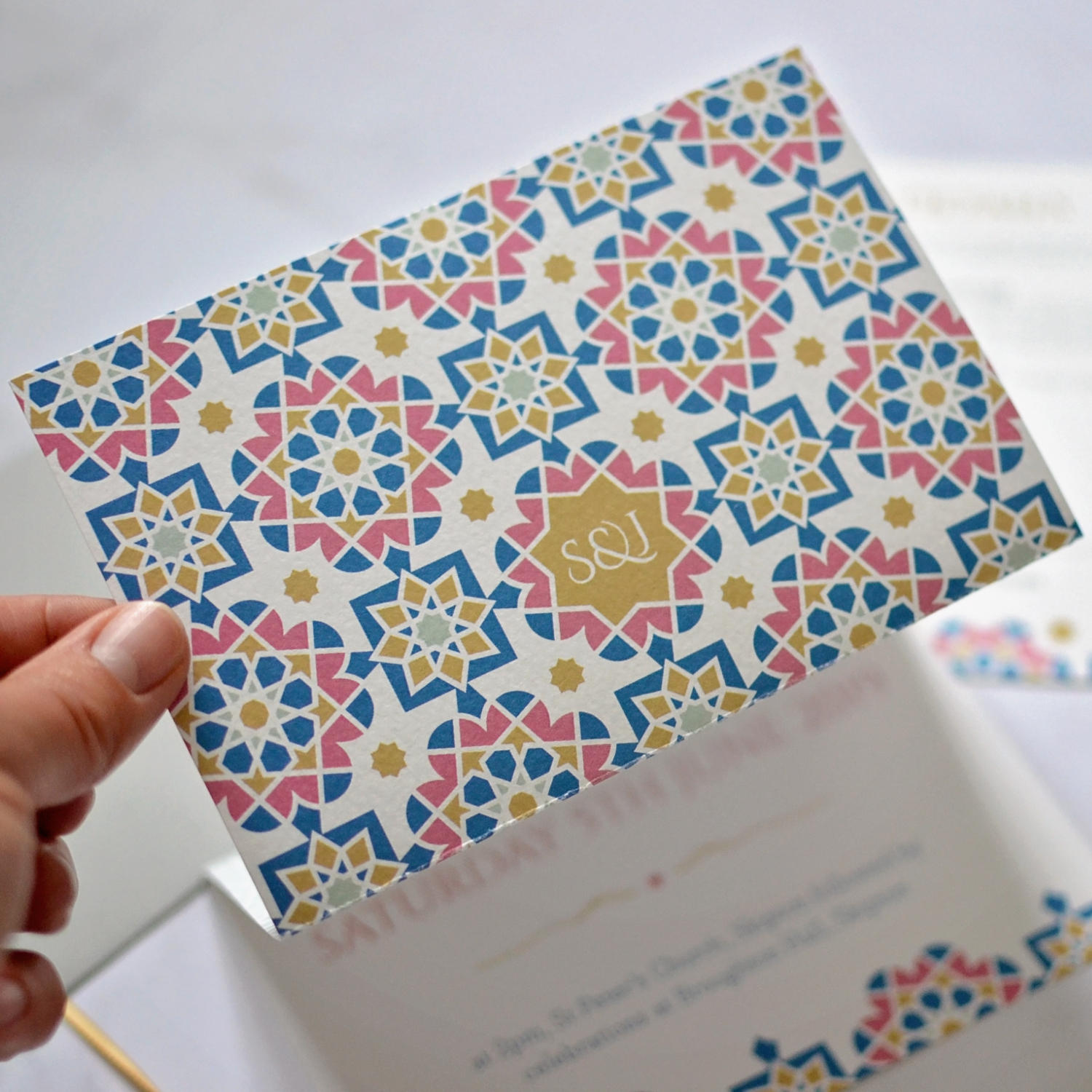 moroccan wedding invitation