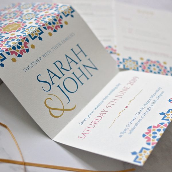 moroccan wedding invitation