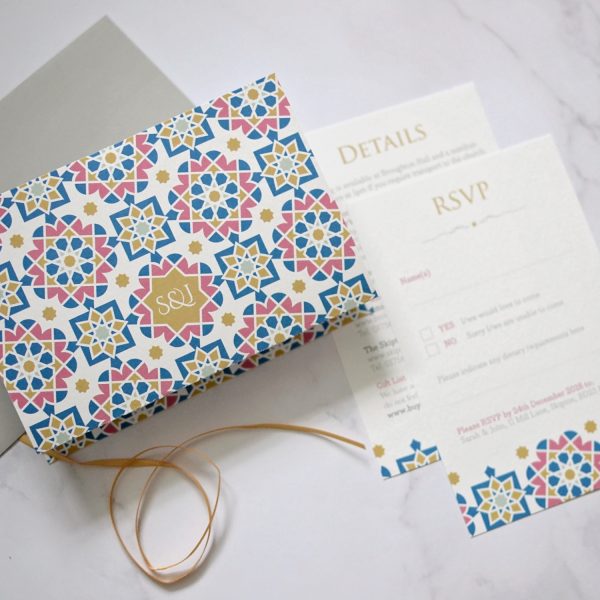 moroccan wedding invitation