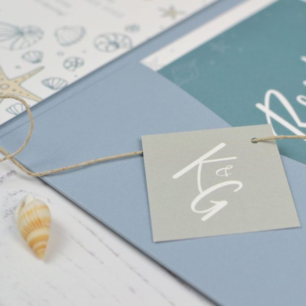 Coastal wedding invitation